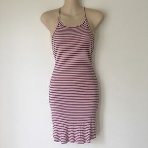 Hollister Lightweight Striped Bodycon Tank Dress